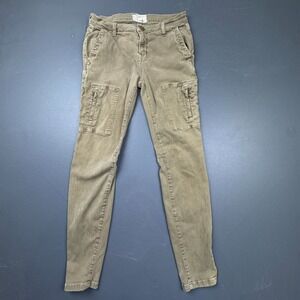 Current/Elliott Cargo Pants Women's Size 28 Olive Green Slim Fit Utility